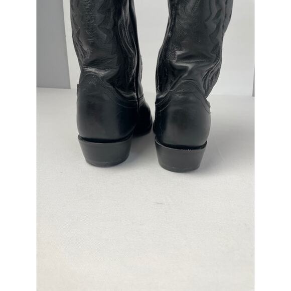Nocona Black Leather Cowboy Boots Men’s Size 9D Western Mexico Heritage Ranch